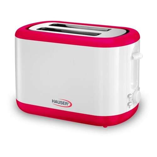 Hauser T222R Toaster #weiß-rot