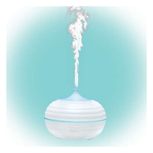 Somogyi AD10 Ultrasonic Aroma Diffuser, White, with Color Changing LED Light