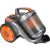 Hausmeister HM2045 bagless vacuum cleaner, grey and orange