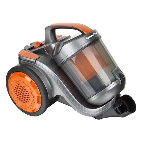 Hausmeister HM2045 bagless vacuum cleaner, grey and orange