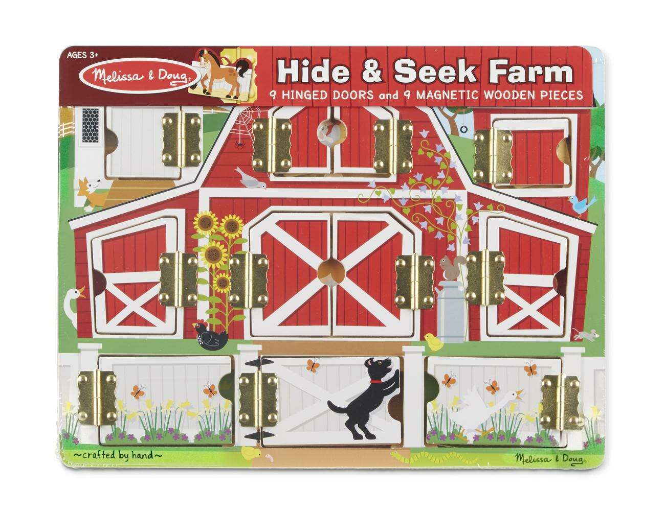 M&D fa Készségfejlesztő Játék - Mágneses bújócska ház