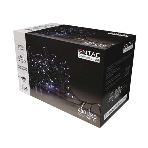 Entac Weihnachten IP44 400 LED Lichterkette CW 8m (ECL-M400CW)