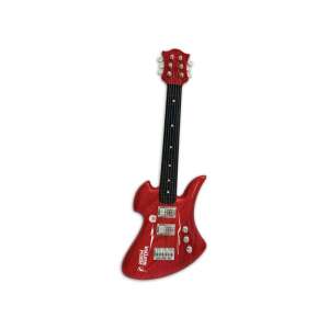 Crvena Rock gitara s metalnim žicama - Glazbeni instrument - igračka
