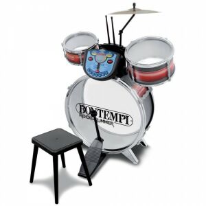 Bontempi Rock Star Elektronisches Schlagzeug mit Hocker - Bontempi