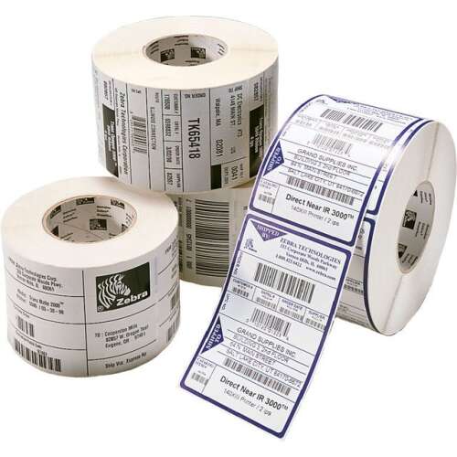 Zebra Z-Select 2000T címke tekercsek, 4 tekercs, 102 x 64 mm 