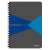 Leitz spirálfüzet, A5, kockás, 90 lap, "Office", szürke-kék (E44980035) 66092769}