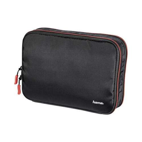 Hama Fancy L Organizer kameratáska, fekete piros betétekkel