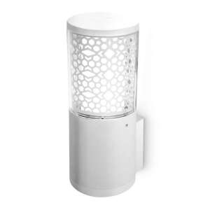Lampă de perete exterioară Fumagalli CARLO WALL DECO LED, albă - Lămpi de perete pentru exterior