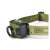 Close-up of EMOS CREE LED headlamp with green strap