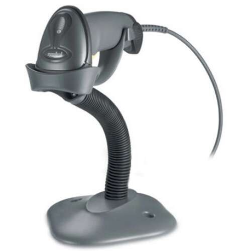 Zebra Symbol LS2208 USB Kit, handheld barcode scanner with stand