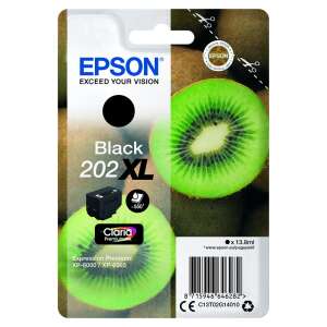 Epson T02G1 Schwarz 202XL Tintenpatrone, 13,8ml, für Expression Premium XP-6000 und XP-6005 Drucker - Druckerzubehör