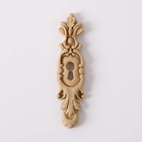 Kulcslyuk díszítőelem, 7x6.5cm, hőre lágyuló fa, bútorokhoz, kézműveskedéshez, barkácsoláshoz