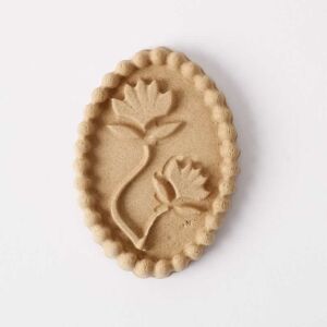 Fa Díszítőelem - Virágpecsét - Hőre Lágyuló - 4,5x3,2cm