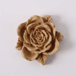 4cm Hőre lágyuló Rózsa virág díszítőelem, 43381 - Fa felirat & dekorációs elem