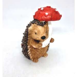 +Kerámia figura - Süni, álló, gombával 4,6*5cm 499508