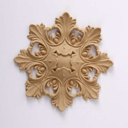 Hőre lágyuló fa díszítőelem - Rozetta 9*6cm 43397