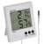 Angled view of EMOS E8471 digital thermometer with temperature and humidity display
