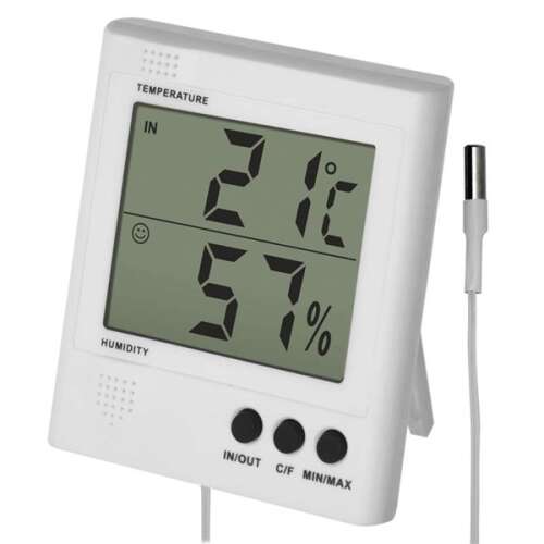 EMOS E8471 digital thermometer with wired sensor