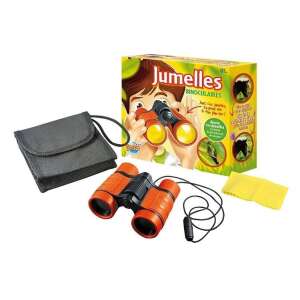 Бинокъл Buki Nature 4x32mm за деца, оранжев, с калъф, каишка и кърпа за почистване - Игра за наука и открития