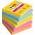 Post-it Super Sticky Notes Carnival 76x76mm 90 Blatt 4+2 Pack sortierte Farben