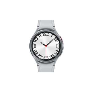 Samsung Galaxy Watch 6 Classic 47mm smartwatch in silver with white strap - Computers and Accessory