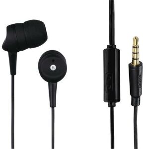 HAMA Kooky black in-ear headphones with microphone and 3.5mm jack - Peripheral