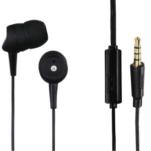 HAMA univerzálne stereo slúchadlá s mikrofónom – 3,5 mm jack – HAMA Kooky – čierna 78867558