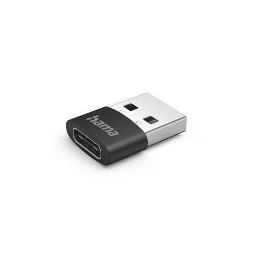Hama USB-A to USB-C adapter, black