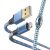 Kabel do ładowania i transmisji danych HAMA USB-A - Lightning z przewodem 1,5 m - Odblaskowy kabel HAMA USB-A - Lightning - niebieski 106256988