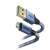 Kabel HAMA USB-A - Lightning, 1,5 m, niebieski, odblaskowe, certyfikat MFI