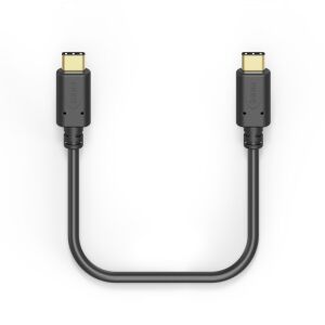 Kabel HAMA USB-C do USB-C, czarny, krótki - Kabel danych