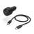 HAMA szivargyújtó töltő adapter USB + Type-C bemenettel + Type-C - Type-C kábel - 30W - HAMA Car Charger Kit with USB-C/USB-A - fekete 66111811