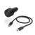 HAMA szivargyújtó töltő adapter USB + Type-C bemenettel + Type-C - Type-C kábel - 30W - HAMA Car Charger Kit with USB-C/USB-A - fekete 66111811