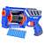 Kék és narancssárga játékpisztoly 10 szivacslőszerrel, Blaster játékpisztoly, gyerek játékpisztoly, szimulációs játékpisztoly, puha golyós pisztoly, szivacslőszeres pisztoly, gyorslövésű blaster, zero star blaster