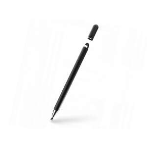 Tech-Protect Stylus Pen s magnetom, čierny, šikmý pohľad, na bielom pozadí - Tech-Protect