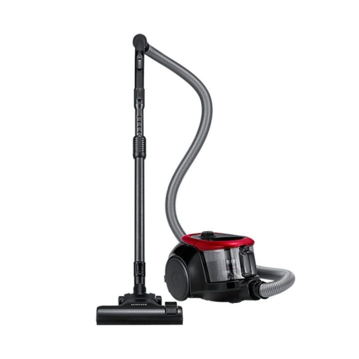 Samsung VC07M2110SR/GE Porzsák nélküli Porszívó, Fekete-Piros