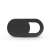 Black webcam cover for privacy, laptop, tablet, smartphone