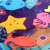 Close-up of the BabyOno Coral Reef Inflatable Water Play Mat toys