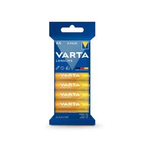 VARTA Longlife Alkaline AA ceruza elem - 8 db/csomag 66119925 