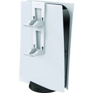 Venom VS5004 PS5 controller stand, white, for two controllers, attaches to the side of the console - Controller charging station