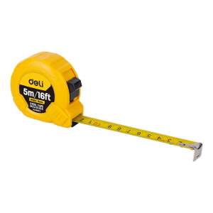 Bandă de măsură Deli Tools EDL9005Y 5m / 19mm (galben) 66122997 Rulete