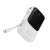 Baseus Qpow Pro 10000mAh power bank with built-in USB-C cable, white