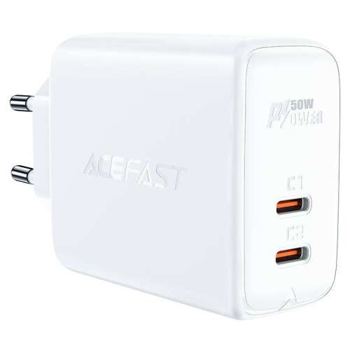 Wandladegerät Acefast A29 PD50W GAN, 2x USB, 50W (weiß)