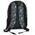 Back view of Minecraft Having a Blast school backpack, black with grey and blue design