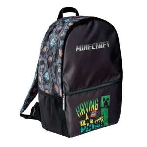 Minecraft Having a Blast backpack, black with Minecraft logo and design - Minecraft