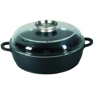 Ambition Taurus 28 cm głęboka patelnia z pokrywką szklaną - Dom i ogród