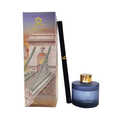 Selowei Light Lyric Otthoni Diffúzor, 100ml, nád pálcikákkal, körte, alma, fekete ribizli, gyöngyvirág, rózsa, óceán, zöld növények, cédrusfa, pézsma illat