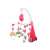 Pink baby crib mobile with remote control, star projector, and lullaby sounds