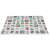 Folded double-sided foam play mat with alphabet and animal designs, 180x200 cm, Kétoldalas Habszivacs Szőnyeg 180x200 Állat/ábécé
