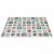 Babajátszószőnyeg - Alphabet side - 180x200 cm, colorful foam play mat for babies